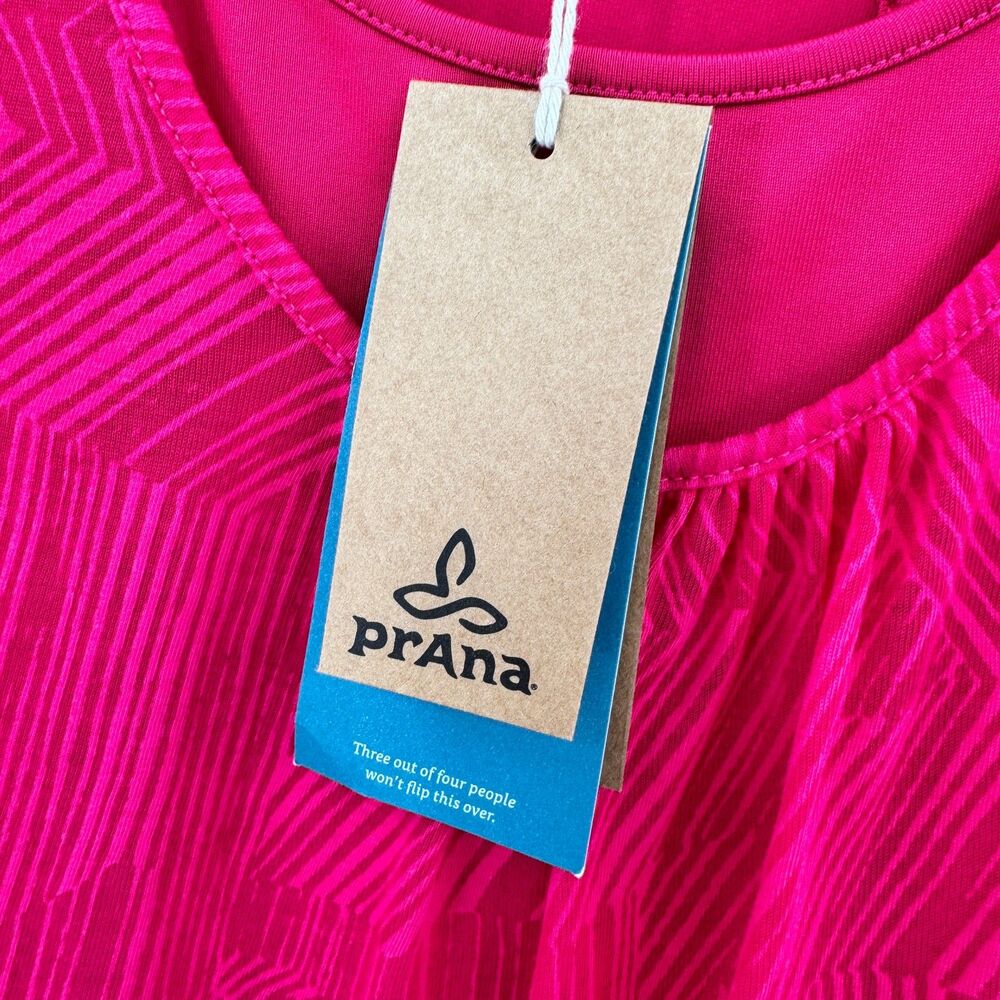 NWT PRANA Copa Mika Cosmo Pink Tank Top Size L - Picture 5 of 8